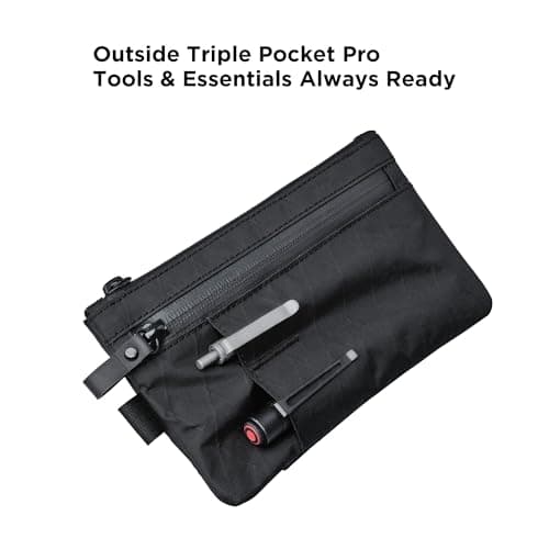 ALPAKA Zip Clutch, Men's Zipper Wallet with Card Slot for Travel, Black — view 4
