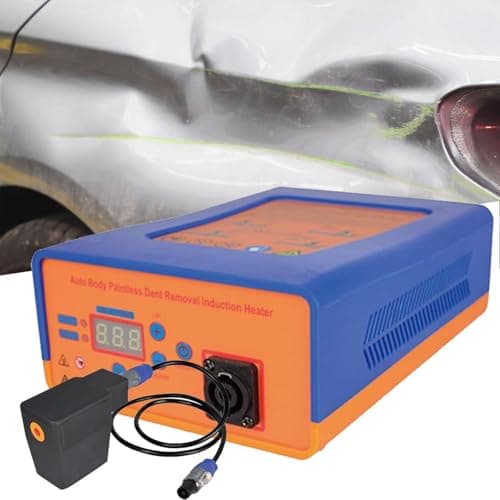 YANGYMM Aluminum Car Dent Removal Kit, 1500w Portable Dent Repair Tool, with Suitcase, Digital Screen Paintless Dent Repair Machine, Reduce Work Risks,220V