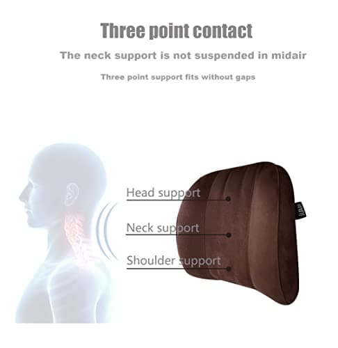 Forbell Car Headrest Neck Pillow, Brown — view 3