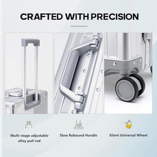Simcat All Aluminum 20 Inch Carry-On Luggage with TSA Lock — view 5