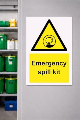 Emergency Spill Kit Sign - 1.2mm rigid plastic 300mm x 200mm — view 2
