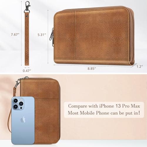 FINTIE Passport Holder Travel Wallet for Family — view 3
