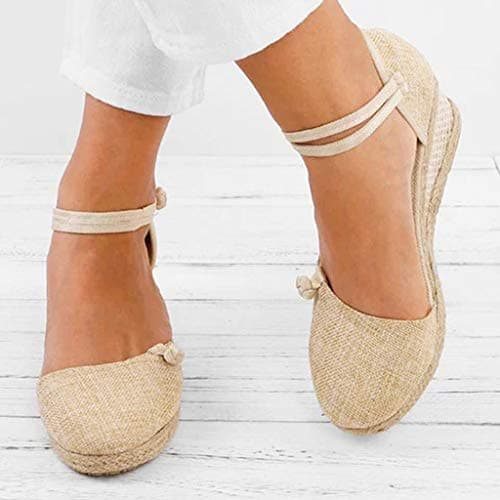 Wedge Espadrilles Sandals For Women Wide Fit Ladies Walking Sandals With Arch Support Lightweight Comfy Slides Versatile Minimalist Sliders Breathable Casual Slides Pillowy Cushioned Shoes — view 2