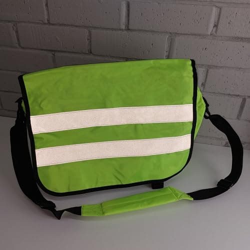High Visibility Messenger Bag, 43 x 31 x 12 cm, Waterproof, Laptop Compartment, Hi Vis Yellow, Pack of 2, Hi Viz, Reflective, Safety, Work — view 5