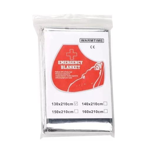 Thermal Blanket Warm Aluminum Foil Survival Gear — view 6