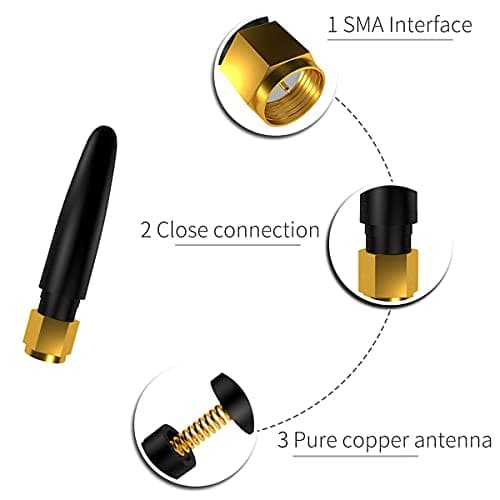 5PCS NB-IoT GPRS GSM WiFi Antenna High Gain 2.5dBi Short Straight Omnidirectional Rubber Aerial for Hotspot Routers Network Card Wireless Modem TXGN-JZ-5 — view 4