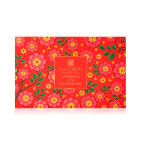 Spa Ceylon CARDAMOM ROSE HOME SPA SET | Home Spa Kit | Pampering | Ayurvedic | All Natural — view 6