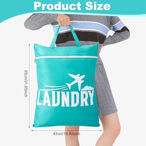 saerryor 2 Pcs Travel Laundry Bag with Handle — view 2