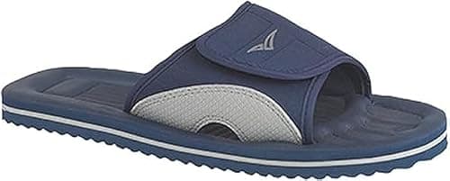 Breaker Men's Lightweight Adjustable Summer Beach Casual Sports Sandals (Navy, UK Footwear Size System, Adult, Men, Numeric, Medium, 7)
