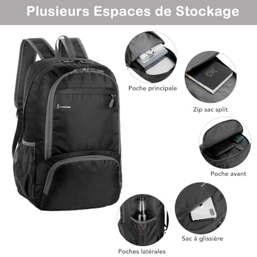 FLAMEHORSE Lightweight Foldable Backpack 30L Packable Rucksack — view 4