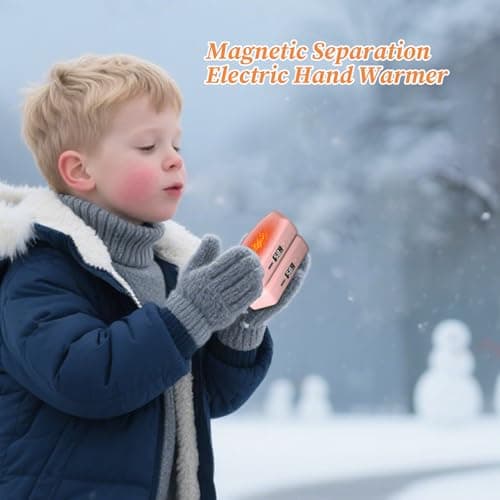 Rechargeable Electric Hand Warmer with Magnetic Separation Hand Warmer — view 2