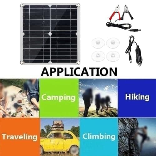 Foldable 50W Solar Panel with Dual USB Ports — view 2