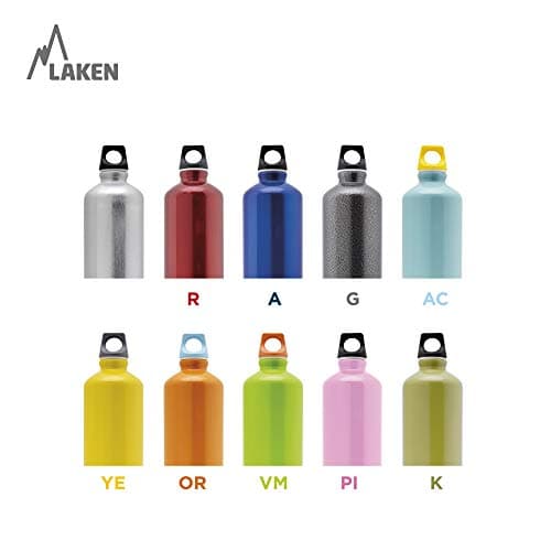 LAKEN Futura Water Bottle with Narrow Mouth, Single Wall Lightweight Aluminum BPA, Leak-Proof Screw Cap, 1.5 Litre, Granite — view 3