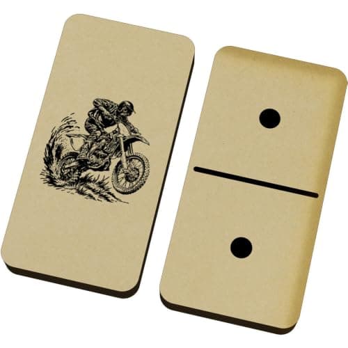 Azeeda 'Dirt Bike Rider' Domino Set with Box (DM00059666)