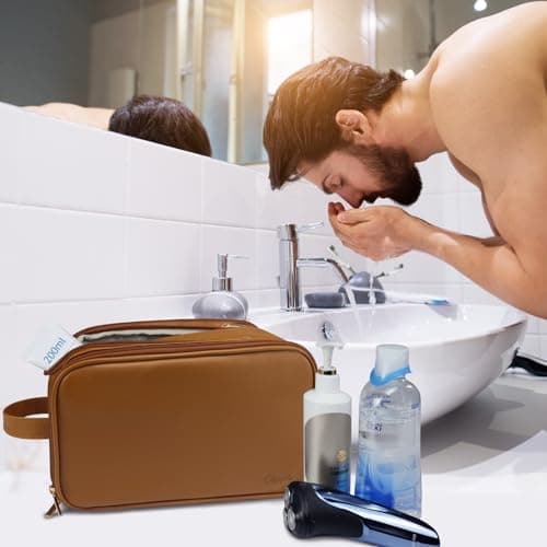 Gloppie Toiletry Bag, Wash Dopp Kit for Men, Water-Resistant Shaving Bag — view 3