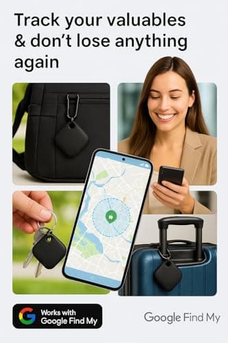 2-Pack Oscanna Tracker Tag using Google Find My Device ( ANDROID ONLY) (White) — view 5