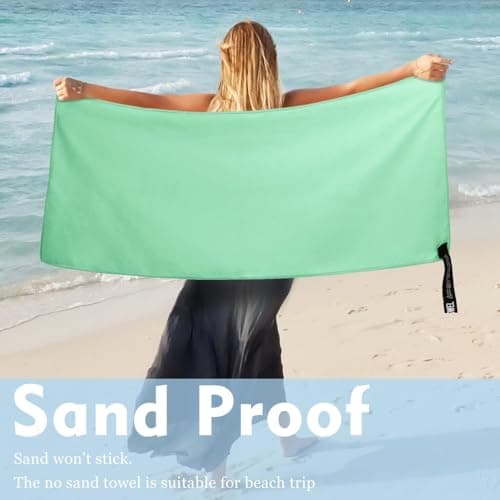 Microfibre Towel, Quick Dry Travel Towel for Gym, Beach and Swimming — view 4
