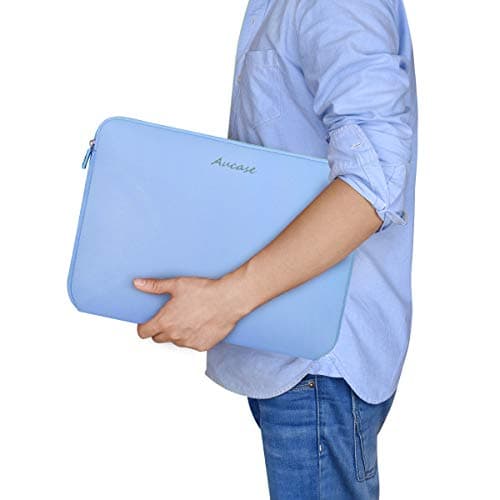 Aucase Laptop Case Sleeve 13.3 14 Inch, Thickest Lightest Water Resistant Neoprene Protective Laptop Bag for Men and Women, Compatible with MacBook 15.3''/ Air 15'' M3 M2, Chromebook — view 2