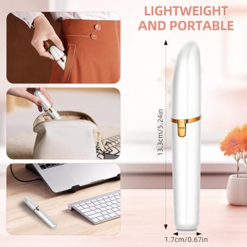 AYBUY Eyebrow Trimmer for Women,Rechargeable Eyebrow Shaper, White — view 2