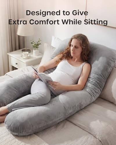 Nuliie Pregnancy Pillow for Sleeping, U Shaped Full Body Pillow — view 3