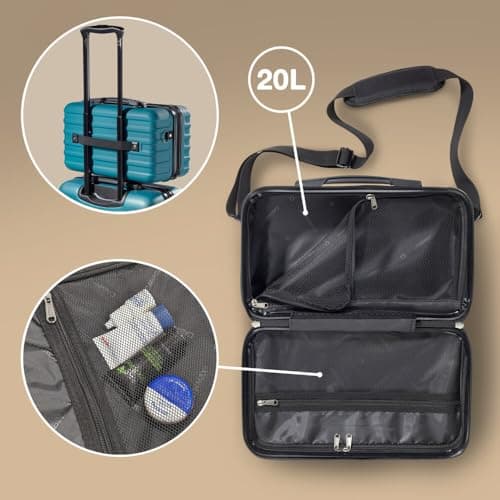 Cabin Max ABS Hard Shell Cabin Case with Shoulder Strap Under Seat, 20L — view 5