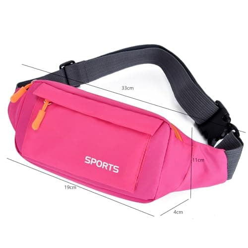 Bumbag Waist Fanny Pack Running Belt for Men Ladies，Against Theft Money Belt for Outdoors Workout Hiking Traveling Gifts for Men Women — view 5