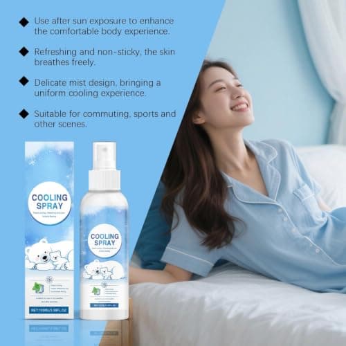 Instant Cooling Mist Spray for Face and Body, Hydrating & Refreshing — view 6