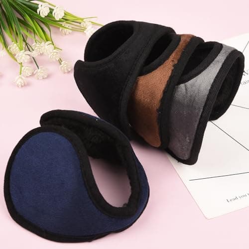 Lezevn 4 Packs Ear Warmer Winter Plush Earmuffs Cold Protection Ear Warmer Winter Accessories Keep Warm for Adults Children — view 3