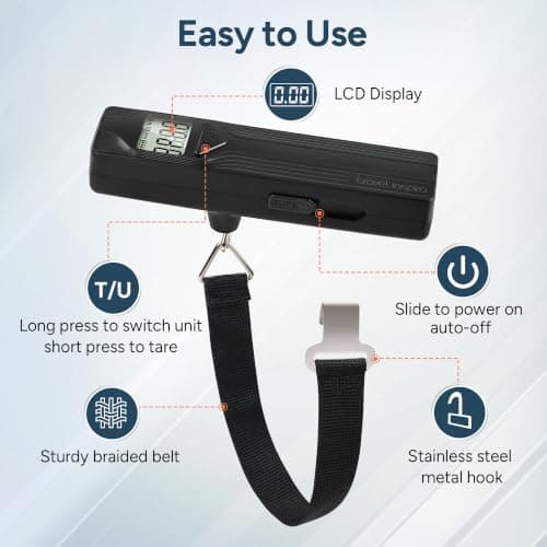 travel inspira Battery-Free Luggage Scale, Suitcase Weighing Scales — view 5