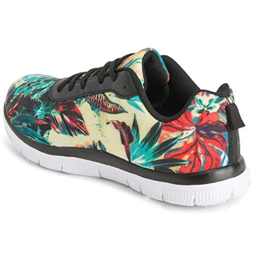 Get Fit Womens Walking Running Vibrant Floral Lightweight Yoga Trainers - Tropical - EU40/ UK7 - BS0248 — view 5