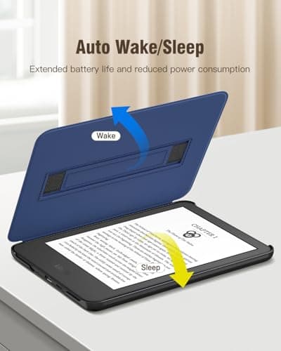 MoKo Case for 6" Kindle (11th Generation-2024/2022 Release), Gray Forest — view 6