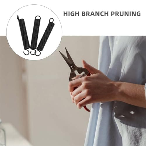 6pcs Pruning Shear Replacement Spring Stainless Steel Black Heavy Duty — view 4