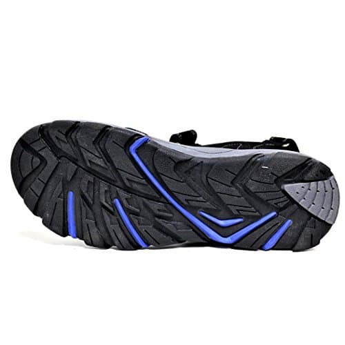 DUNLOP Men's Sports Beach Trekking Walking Hiking Hook & Loop Sandals Sizes 7-12 (9 UK, Black Royale) — view 3