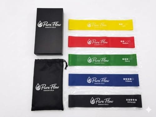 PFE Premium Resistance Bands Set (5-Piece) with Branded Travel Bag & Gift Box – Heavy Duty Exercise Bands for Home Workout, Fitness, Strength Training & Physical Therapy — view 2