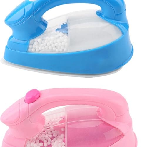 Xnukaw Mini Electric Iron Toy for Kids, Pink Pretend Play Toddler Iron with — view 4