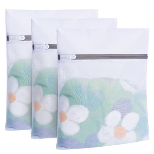 BAGAIL Mesh Laundry Bags, Washing Machine Wash Bags, Reusable and Durable Mesh Wash Bags for Delicate Blouse, Hosiery, Underwear, Bra, Lingerie and Baby Clothes, Great for Travel Storage Organization