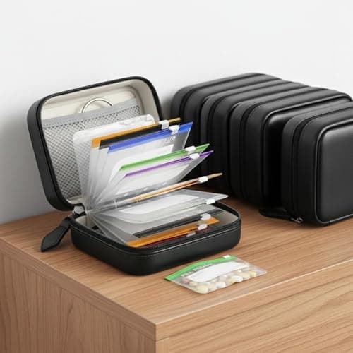Waterproof Pill Pouch Set-7Pcs Bags Inside,A8 Waterproof Pill Organizer Set,Portable Waterproofs Pill Pouch with 7 to 14 Days of Meds for Travel Daily — view 6