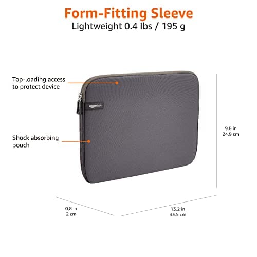 Amazon Basics 13.3 inch Laptop Sleeve Case - Grey — view 5