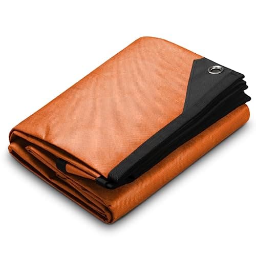 Arcturus Xl Survival Canvas - Insulated Reflective Thermal Camping Canvas - 8.5' X 12' (Orange)