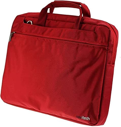 Navitech Red Sleek Water Resistant Travel Bag - Compatible with VTech Toddler Tech Laptop — view 2