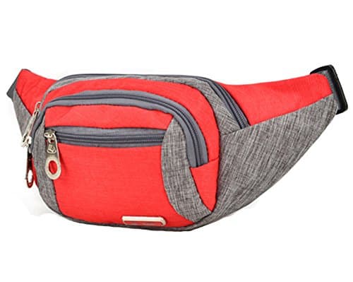Travel Pouch Compact Security Money Waist Belt Superior Anti-Theft Protection and Comfort Red