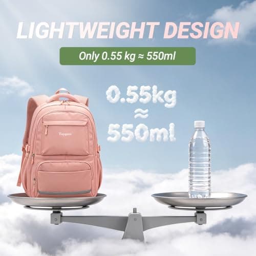 Taygeer School Bag for Girls, Lightweight Backpack for Teenage Girls Women — view 3