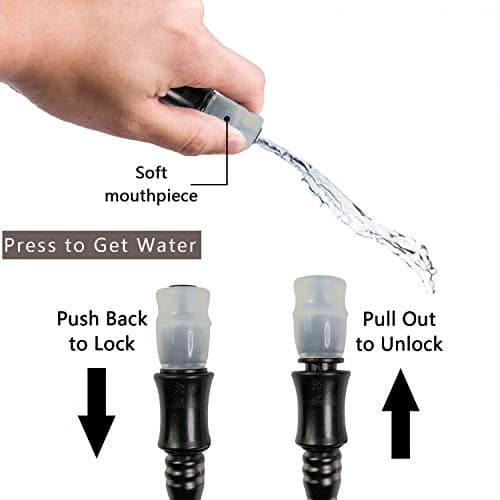 KUREIDA Hydration Bladder 2 Liter Leak Proof Water Reservoir,BPA Free,Wide Opening,Military Water Bladder Combined with Hydration Backpacks for Biking Hiking Running Camping Climbing,White — view 6