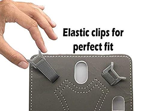 DV 10inch Tablet Case Cover - Universal Leather Stand Case Folio Cover Magic Leather 360° Rotating Case Fits for ALL 10" Inch & 10.1" Inch Android Tablets tab (Pink) — view 2