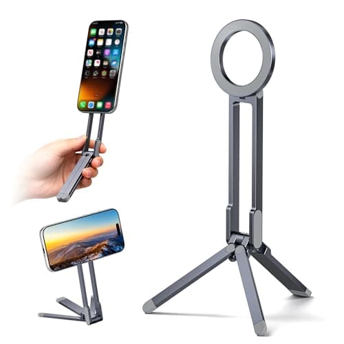 Itramax Magnetic Cell Phone Tripod,Adjustable Desk Phone Holder for MagSafe