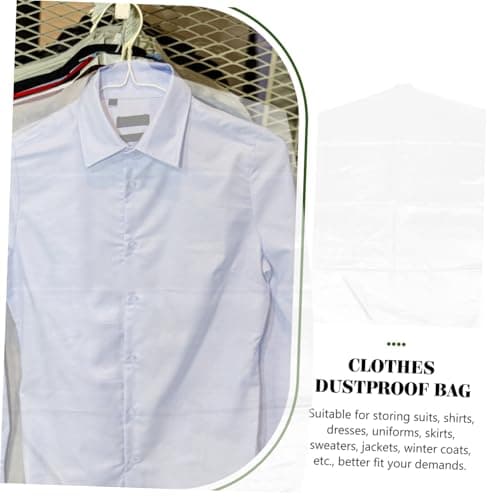 Plastic Clothes Covers 10 Pack Pe Hanging Garment Bags — view 5