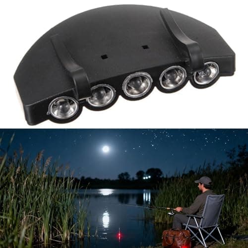 QSTDGVPW Clip Light, Headlamp, Waterproof, Portable Cap Flashlight Clip, Hat Flashlight for Running, Camping, Hiking, Travel — view 4