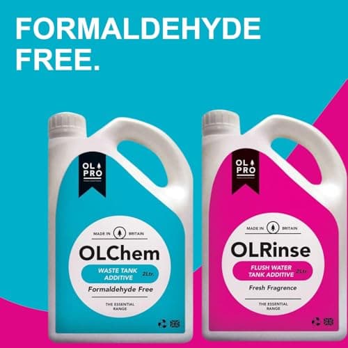 OLPRO Toilet Chemicals Twin Pack – OLChem Waste Tank Fluid & OLRinse Flush Additive – 2 × 2 L – Formaldehyde‑Free Toilet Treatment for Camping, Caravan, Motorhome & Boats — view 4