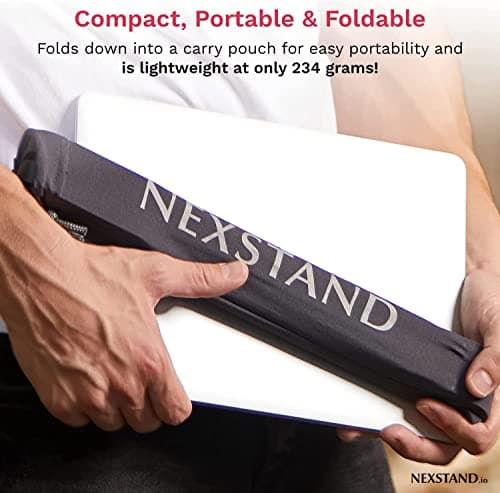 NEXSTAND K2 Laptop Stand Bundle with Portable Height Adjustable Ergonomic Laptop Riser, Wireless Keyboard and Mouse and Protective Carry Case — view 5