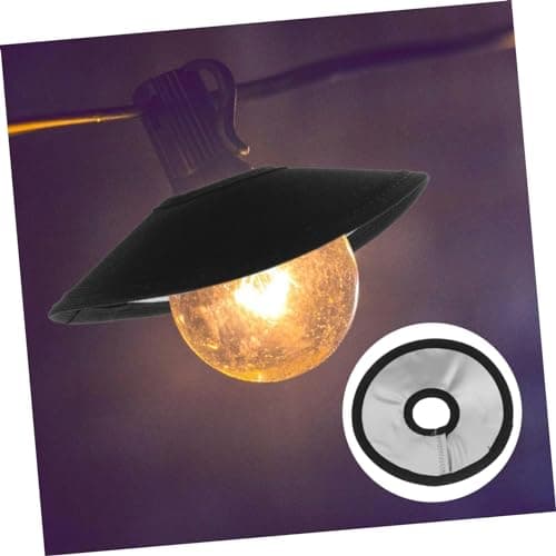 ibasenice Black Canvas Camping Lamp Shade for Hanging Lamps, Compact — view 6